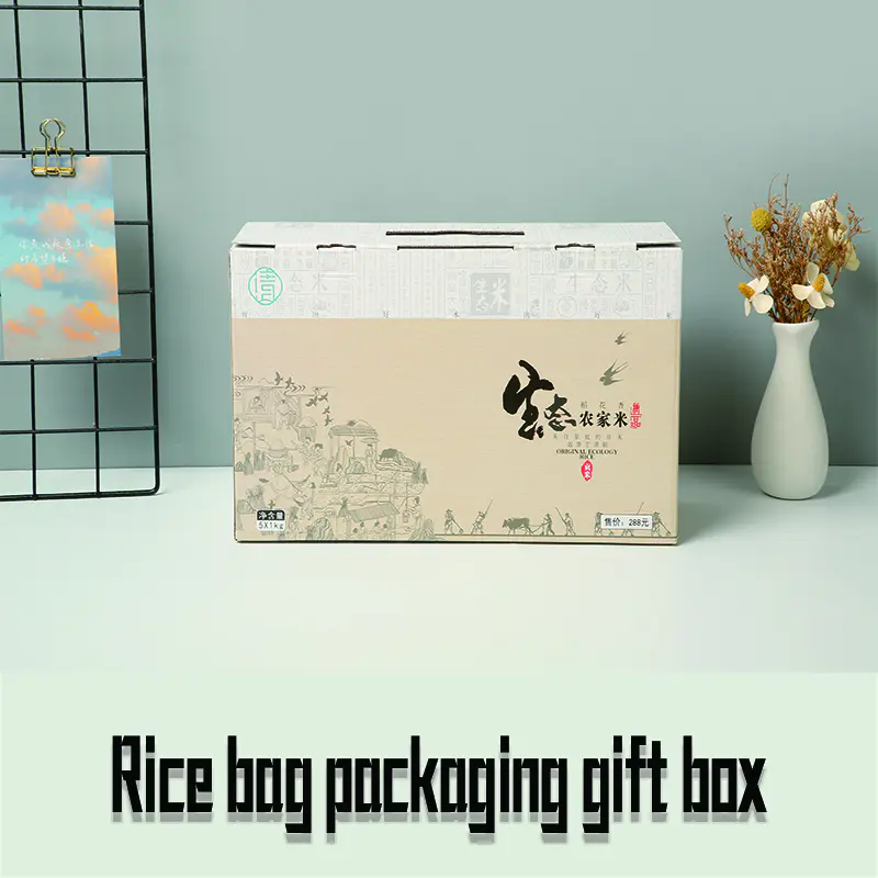 Hộp quà bao bì túi gạo