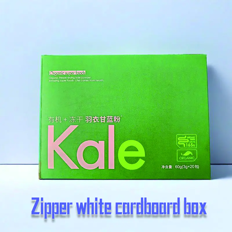 Hộp các tông trắng khóa kéo